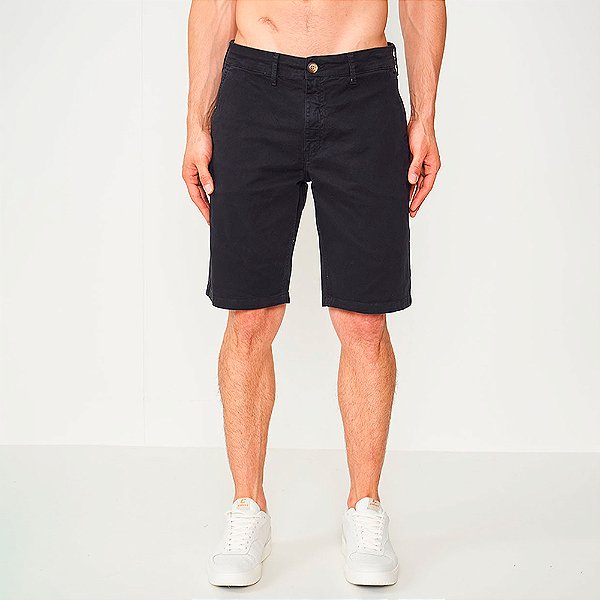 Bermuda Sarja Colcci Davi Pr27 Preto Masculino