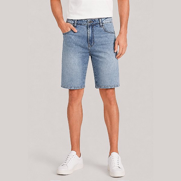 Bermuda Jeans John John Classica Tripoli Pr27 Azul Masculino