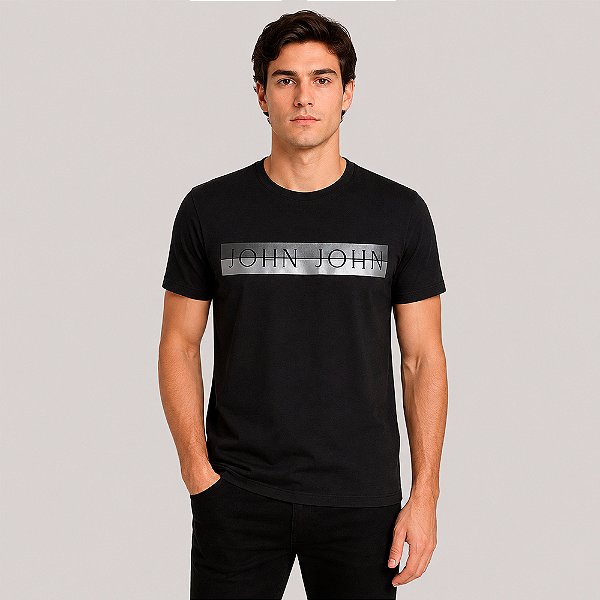 Camiseta John John Glow Ve27 Preto Masculino