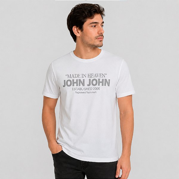 Camiseta John John Device Ve27 Branco Masculino