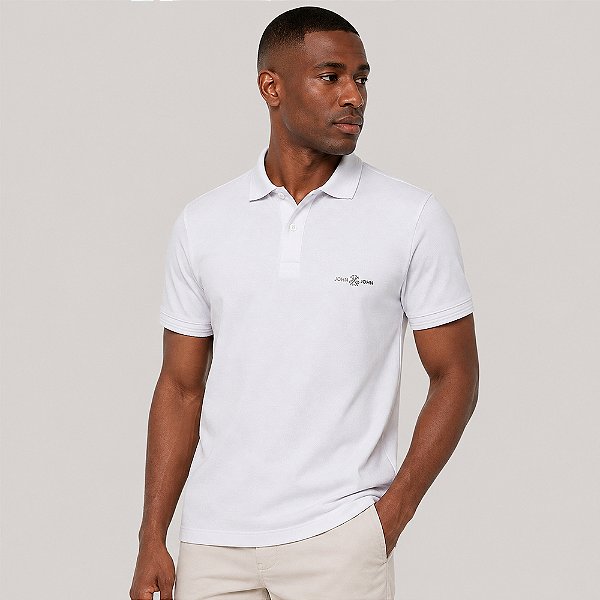 Camisa Polo John John High Ve27 Branco Masculino