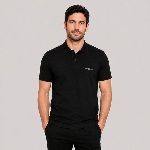 Camisa Polo John John High Ve27 Preto Masculino