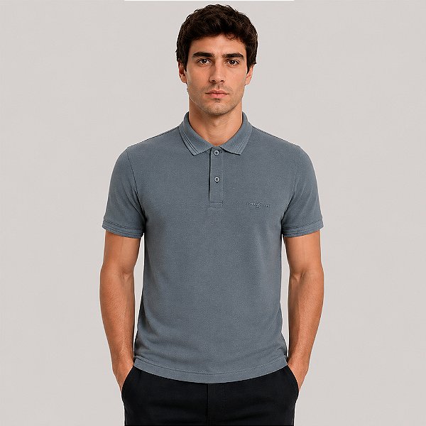 Camisa Polo John John High Ve27 Azul Masculino
