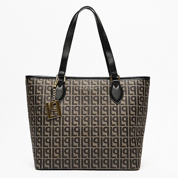 Bolsa Shopping Lança Perfume Monograma Ve27 Preto Feminino
