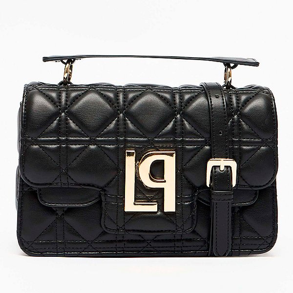 Bolsa Tote Lança Perfume Matelassê Ve27 Preto Feminino