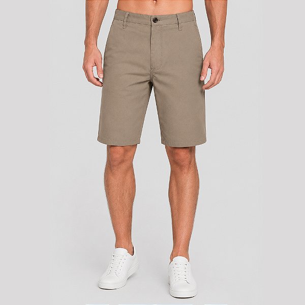 Bermuda Dudalina Right Chino Ve27 Bege Masculino