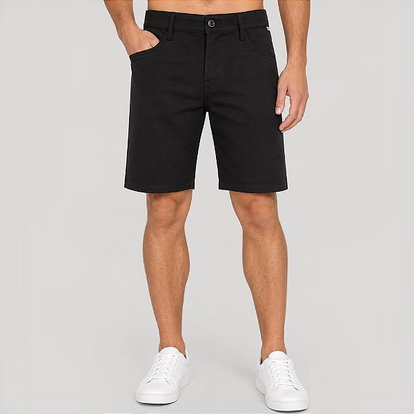 Bermuda John John Classic Olympia Ve27 Preto Masculino