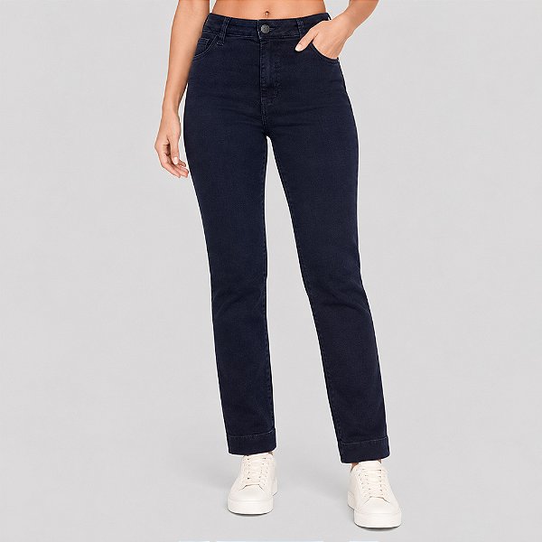 Calça Jeans Dudalina Anne Slim Ve27 Azul Feminino