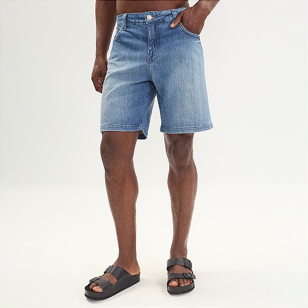 Bermuda Jeans Colcci New Davi Ve27 Azul Masculino