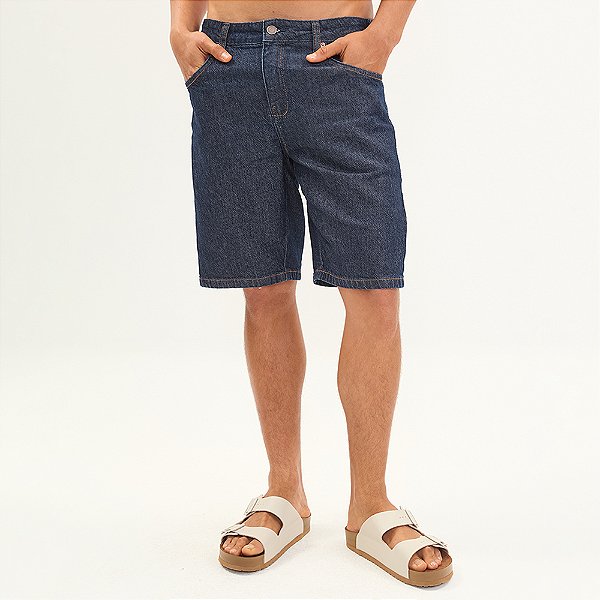 Bermuda Jeans Colcci Davi Ve27 Azul Masculino