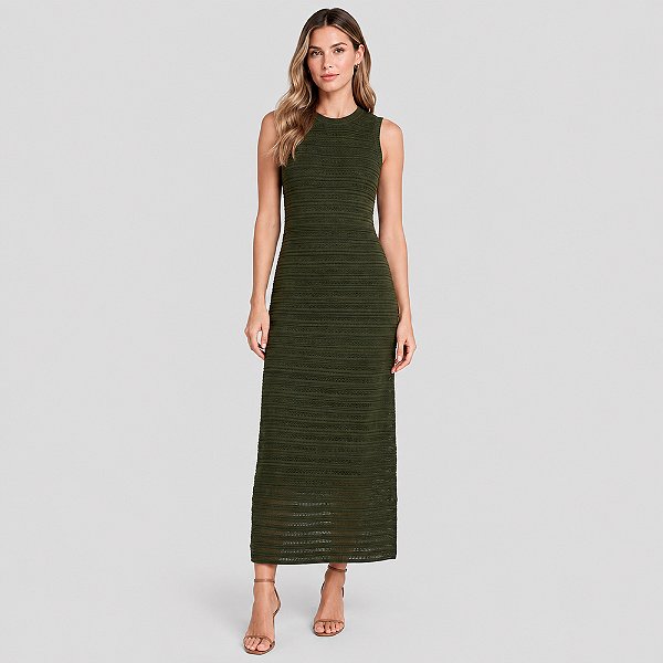 Vestido Tricot Dudalina Tina Ve27 Verde Feminino