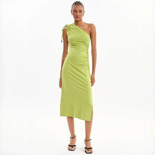 Vestido Colcci Rope Midi Ve27 Verde Feminino