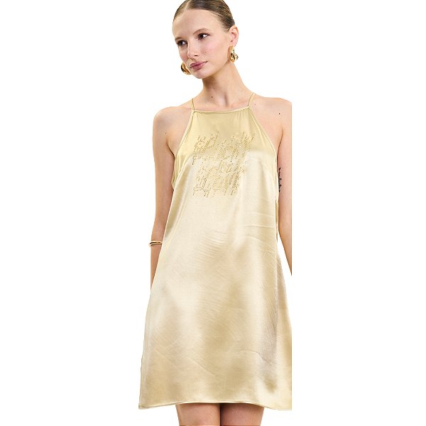 Vestido Colcci Curto Ve27 Bege Feminino