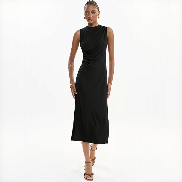Vestido Colcci Midi Ve27a Preto Feminino