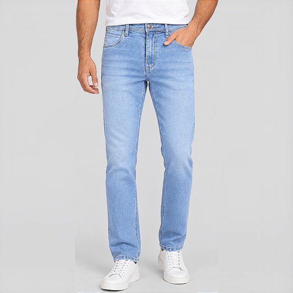 Calça Jeans Dudalina Right Destroyed Ve27 Azul Masculino