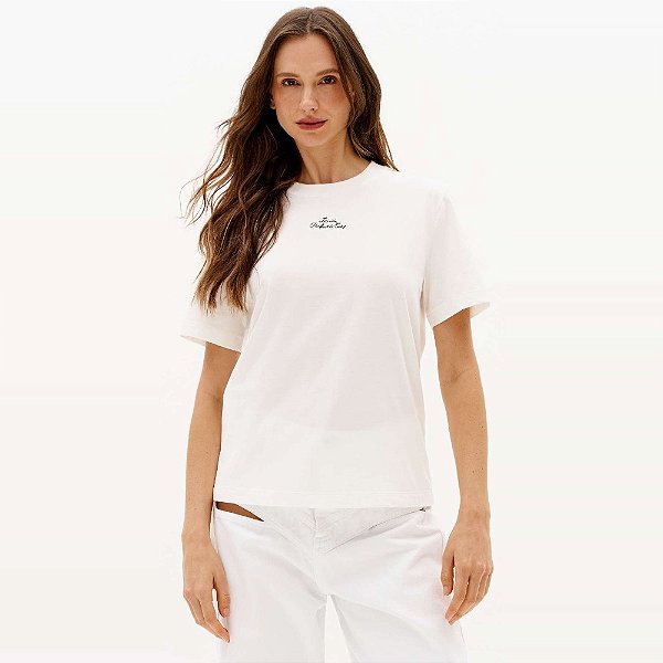 Camiseta Easy Lança Perfume Bord Ve27a Off White Feminino