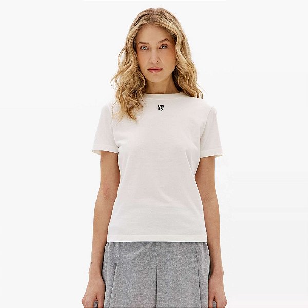 Camiseta Easy Lança Perfume Arte Ve27 Off White Feminino