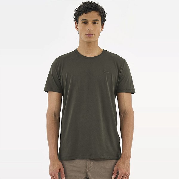 Camiseta Colcci Basic Pr27 Verde Masculino