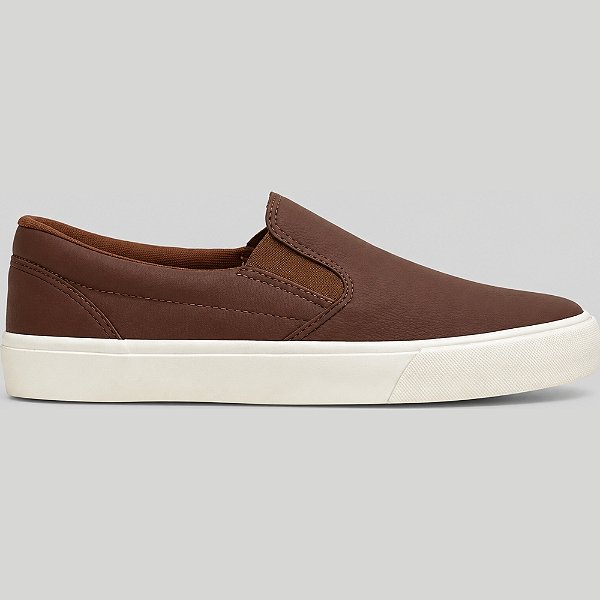Tênis Slip On Acostamento Eclipse Marrom Masculino