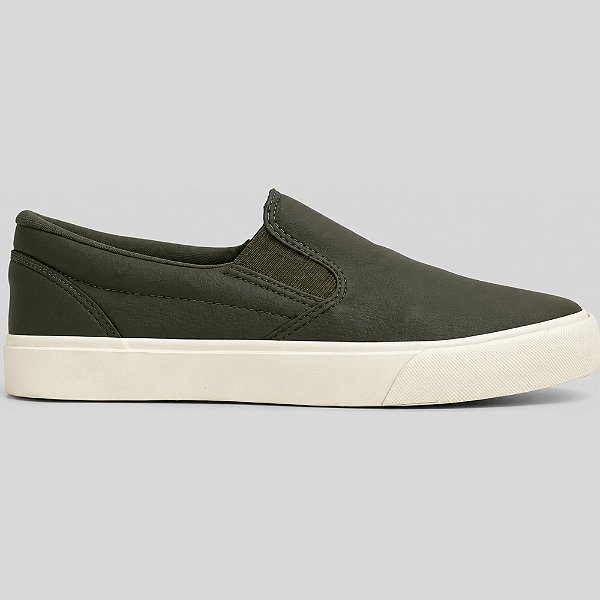 Tênis Slip On Acostamento Eclipse Verde Masculino