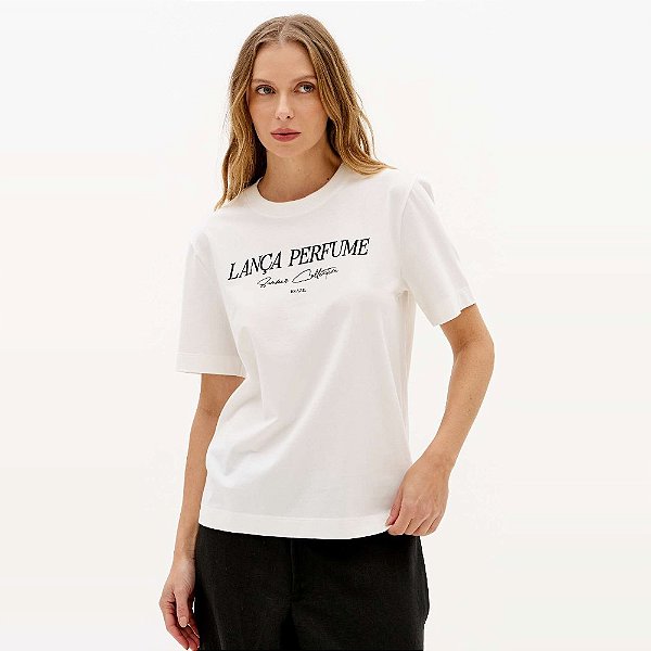 Camiseta Lança Perfume Regular Ve27b Off White Feminino