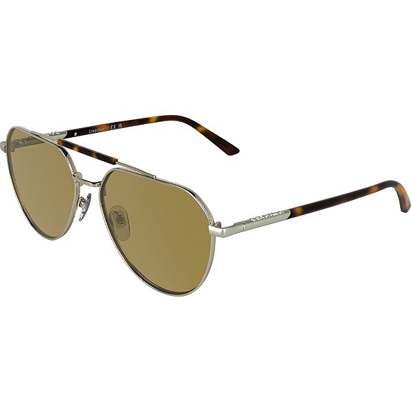 Óculos de Sol Calvin Klein 26100S 716 Dourado Masculino