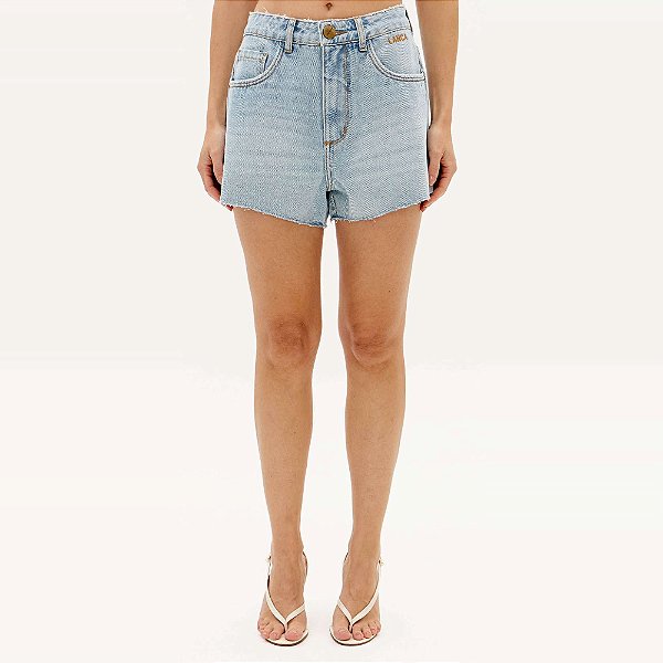 Short Jeans Lança Perfume Rlx Cint Méd Ve27 Azul Feminino