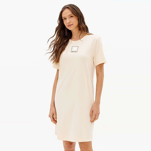 Vestido Lança Perfume T Dress Placa Ve27 Bege Feminino