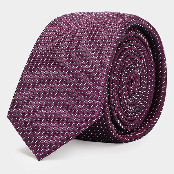 Gravata Aramis Seda Auron Ve27 Bordô Masculino