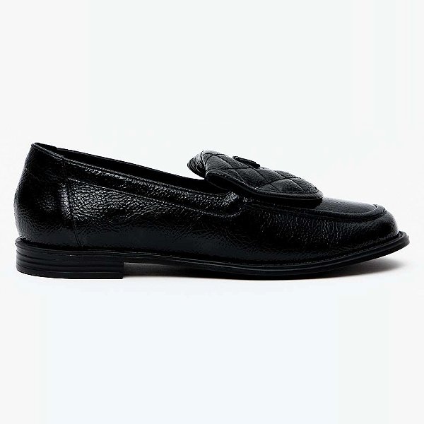Mocassim Easy Lança Perfume Lingueta Ve27 Preto Feminino