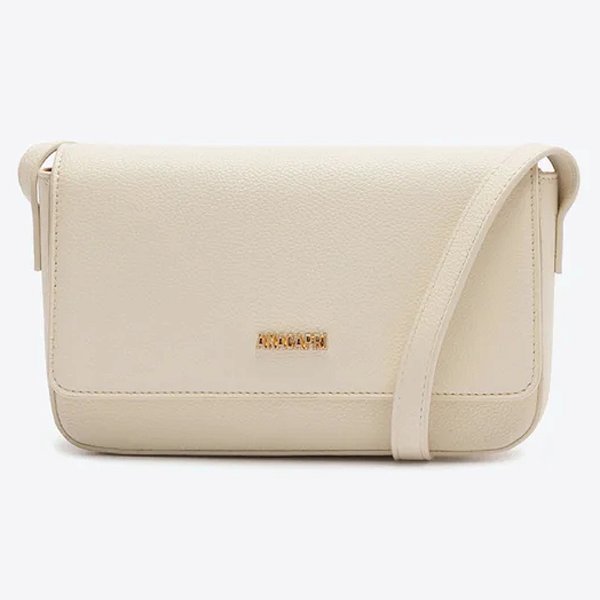 Bolsa Tiracolo Anacapri Estruturada Off White Feminino