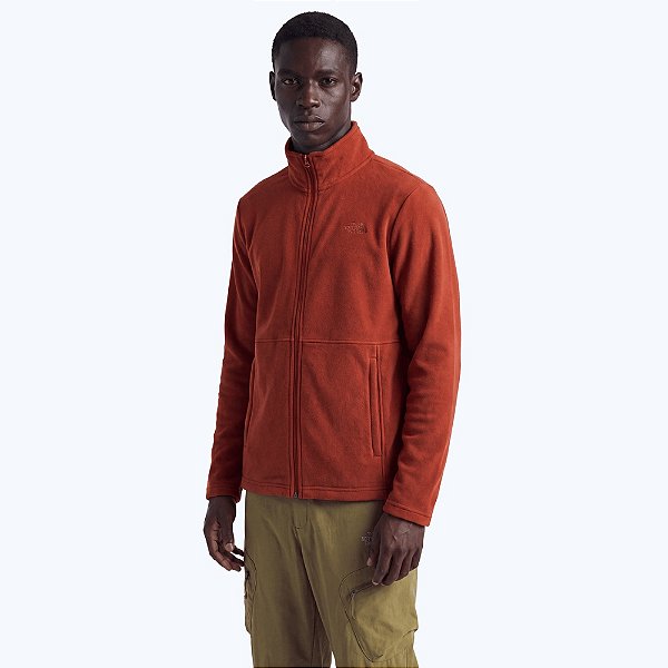 Jaqueta The North Face Glacier Full Zip Laranja Masculino