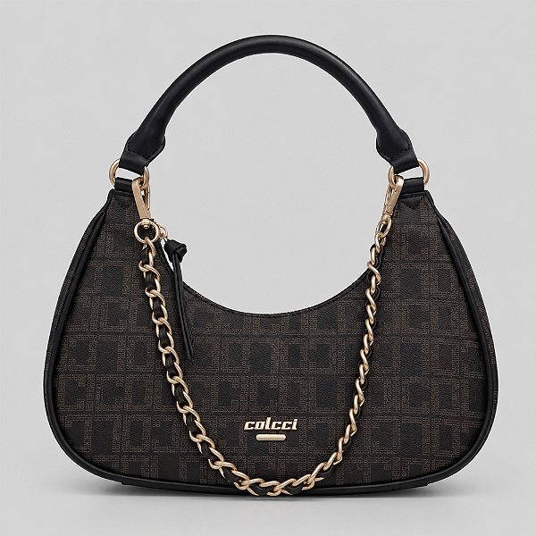 Bolsa Shoulder Colcci Monograma Ve27 Marrom Feminino