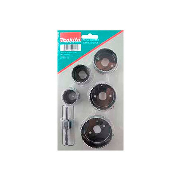 KIT SERRA COPO MAKITA AÇO CARBONO COM 6 PEÇAS - D-70203