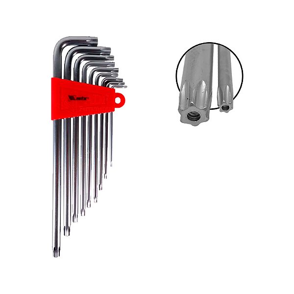 JOGO CHAVE TORX MTX 10A50.EXT/LONGO