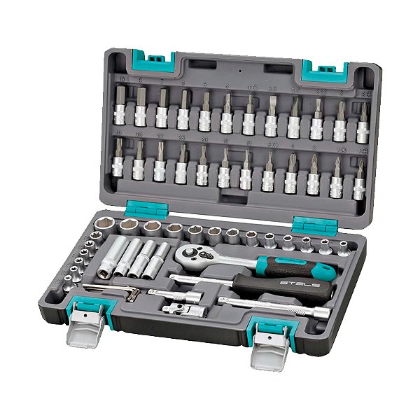 KIT FERRAMENTA STELS 1/4" 57 PEÇAS