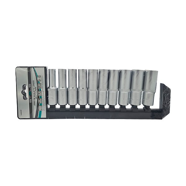 JOGO SOQUETE SEXTAVADO 1/2 10 A 22 10PC STELS LG