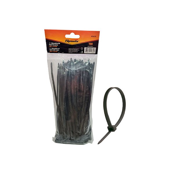 ABRAÇADEIRA NYLON SPARTA 3,6 X 300 C/100 PR