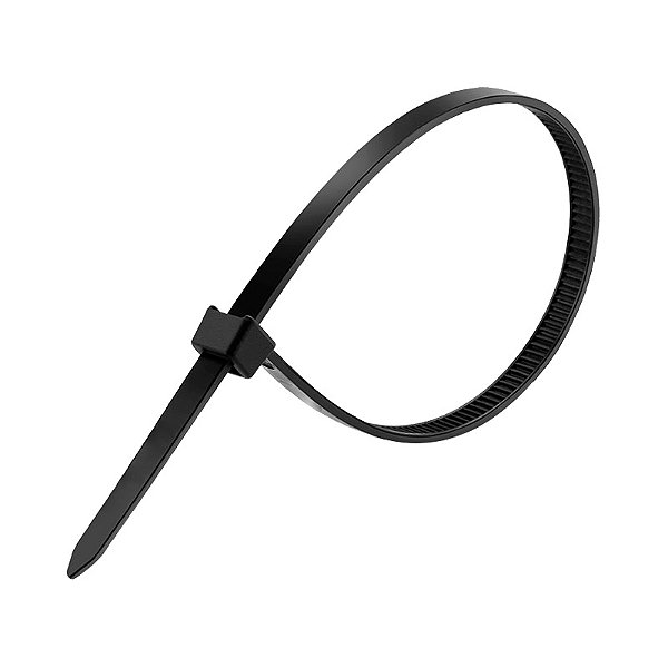 ABRAÇADEIRA DE NYLON 3,6 X 250 MM PRETA PACOTE COM 100 UNIDADES