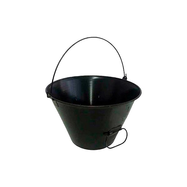 BALDE METÁLICO BALDEBRAS PRETO 10L