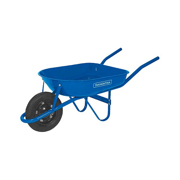 CARRINHO DE MÃO AZUL REDONDO 50L TRAMONTINA - RETIRA NA LOJA