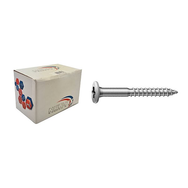 PARAFUSO 4,8X50MM PHILLIPS CABEÇA TAMPINHA COM 200 NEWFIX