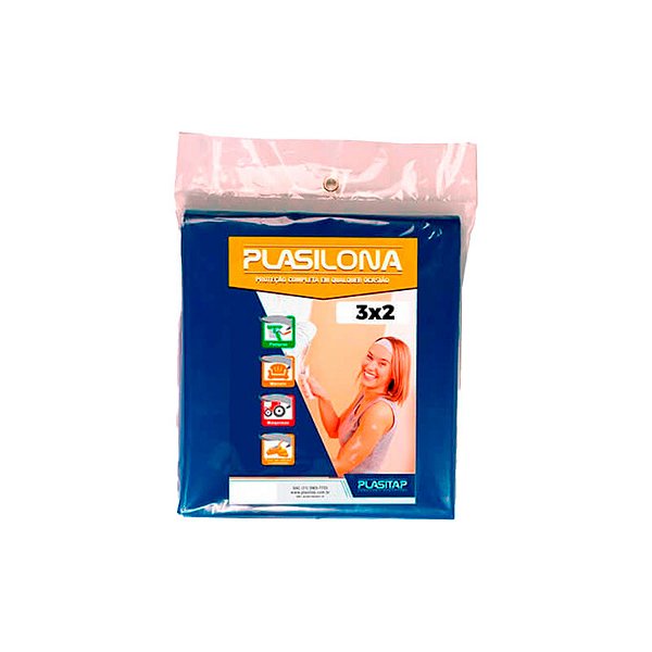 LONA PLASTICA PLASITAP AZUL 4X5MT