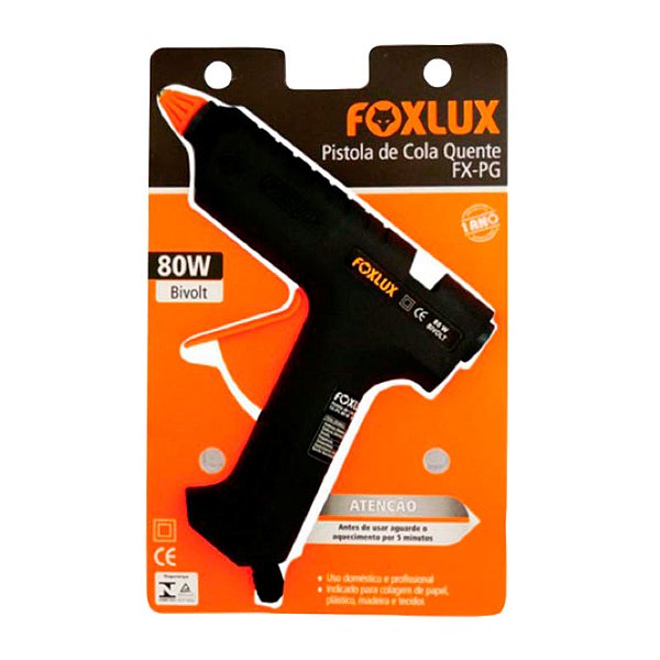 PISTOLA ELÉTRICA PARA SILICONE FOXLUX 80W GRANDE E POTENTE