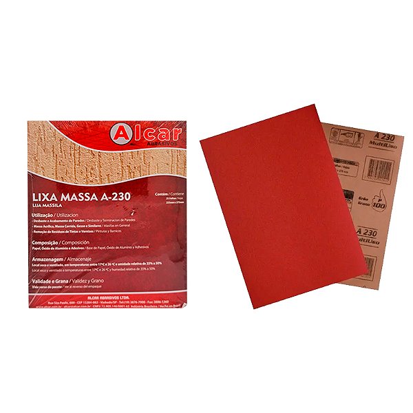 LIXA DE MASSA ALCAR 80 -A230- C/25