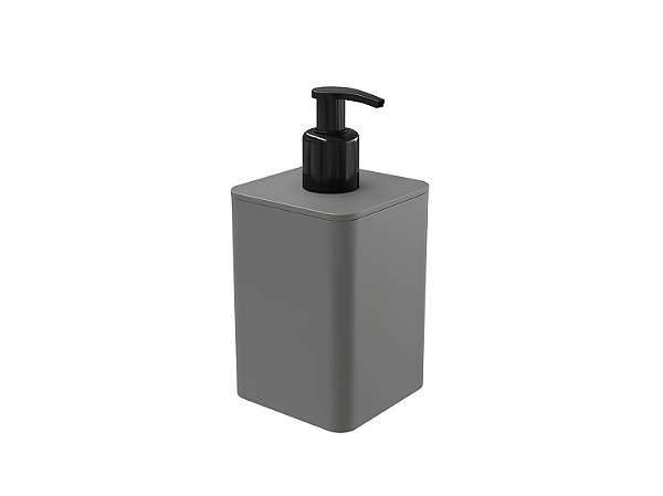 DISPENSER PARA SABONETE LÍQUIDO SMILE CINZA 350ML