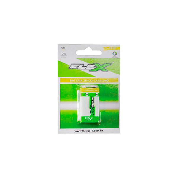 PILHA BATERIA FLEX 9V ZINC-9Z1