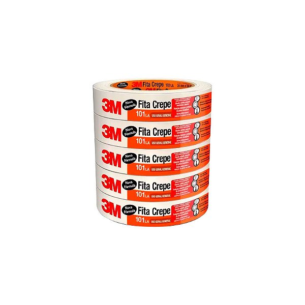 FITA CREPE 3M™ 101LA USO GERAL - 24MM X 50M