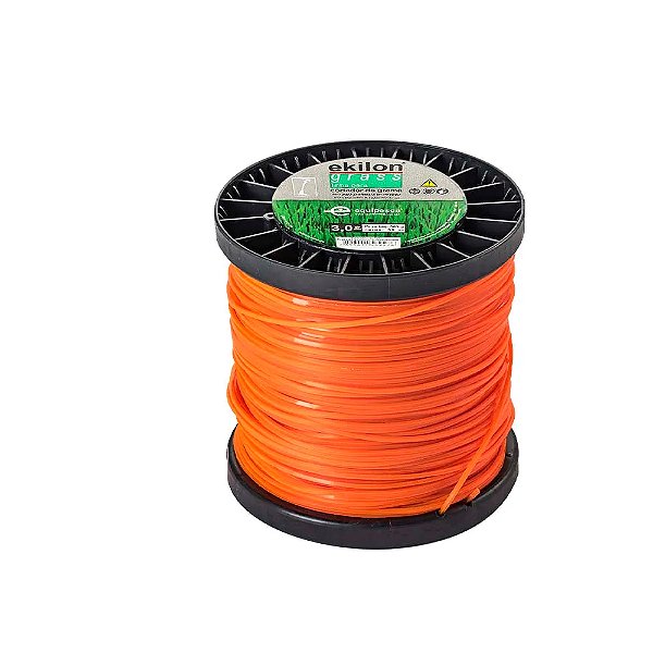 FIO PARA APARADOR DE GRAMA LARANJA 3,0MM X 58M EQUIPESCA