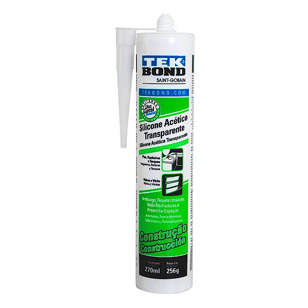 SILICONE ACÉTICO INCOLOR TEKBOND 256G